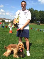 Chris Richards (Kingsway) with Max (Winner - Most Appealing Eyes) Appealing Eyes