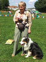 Mrs Breeze (Painswick) with Robbie (Winner - Most Handsome)